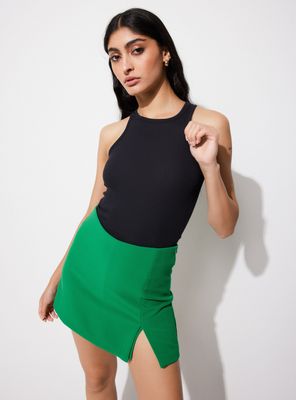 Polera Musculosa Acanalada Tipo Halter