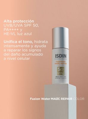 Imagen 2 del producto ISDIN Fotoprotector Fusion Water Magic REPAIR Color SPF 50 50ml