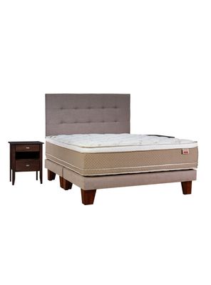 Cama Europea Cotton Organic King + Set Muebles Aragón