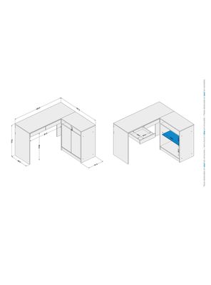 Imagen 2 del producto Escritorio Ethan 75.5x120x45 cm