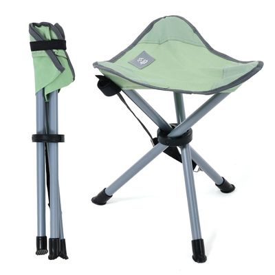 Banquito Trípode de Camping Verde