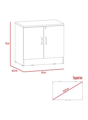 Imagen 2 del producto Archivador 2 Puertas Home Office Aglomerado