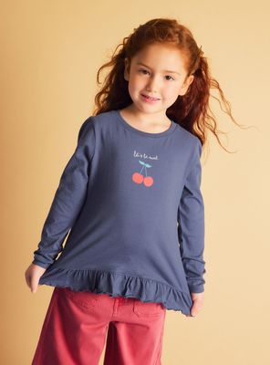 Polera Estampada Peplum