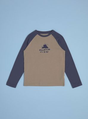 Polera Raglan Estampado Flock