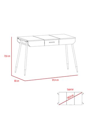 Imagen 2 del producto Escritorio Office Conect 120 Funcional Wengue