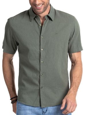 Camisa MC Linen Algodón