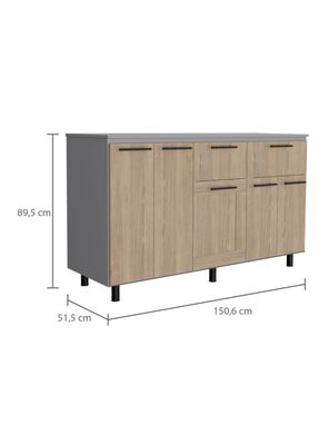 Imagen 2 del producto Módulo Inferior 150 Kitchen Hasselt con Top Melamina
