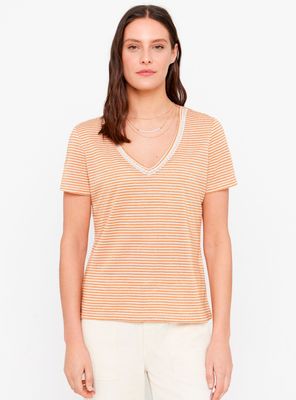 Polera Básica Volantes a Rayas