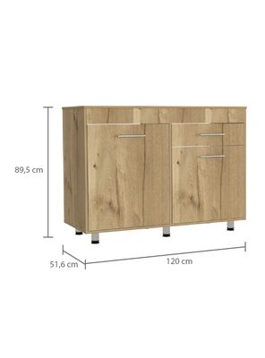 Imagen 2 del producto Módulo Inferior 120 Kitchen Orion con Top Melamina