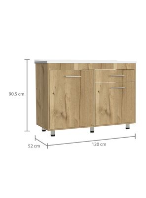 Imagen 2 del producto Módulo Inferior 120 Kitchen Orion con Lavaplatos