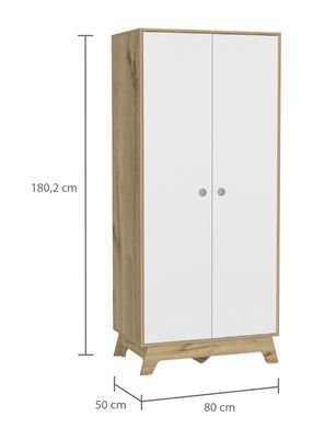 Imagen 2 del producto Clóset Z-81 Bi-Color Blanco-Duna