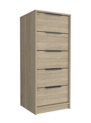 Cómoda Kaia 5 Cajones Caramelo-Wengue