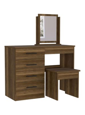 Cómoda Zapatero con Espejo Z-100 Bi-Color Blanco-Duna