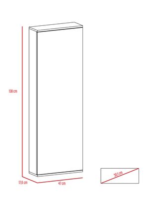 Imagen 2 del producto Zapatero con Espejo Leto Coñac