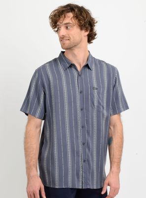 Camisa Print Lineas Verticales MC