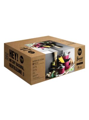 Imagen 2 del producto Batería de Cocina 9 Piezas Cerámica Berries