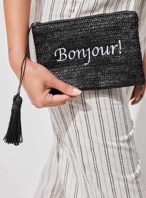 Imagen 2 del producto Estuche Efecto Raffia con Forro Estampado