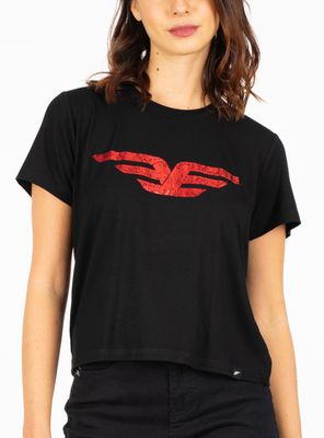 Polera Manga Corta Regular Fit Crew Neck E Wing