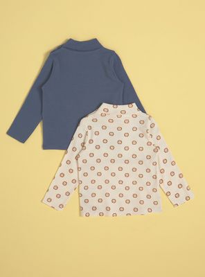 Imagen 2 del producto Polera Manga Larga Bipack Uno Liso y Otro Estampado