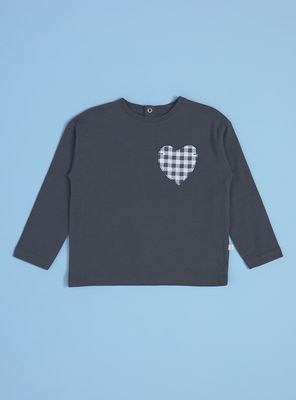 Imagen 1 del producto Polera con Bolsillo Estampado de Corazón