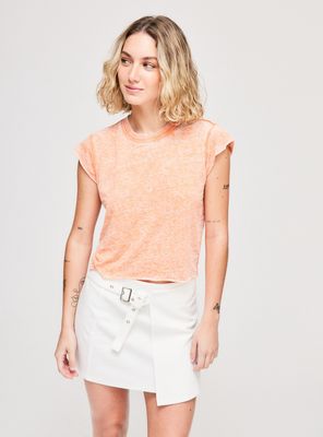 Polera Lavada Cuello Redondo Relaxed Fit