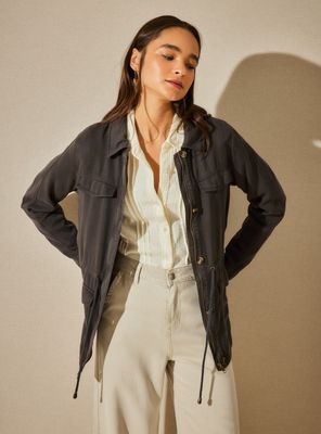 Chaqueta Sobrecamisa de Tencel Lavado