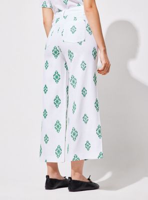 Imagen 2 del producto Pantalón con Lino Bordado en Contraste