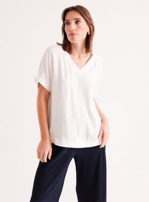 Blusa Manga Kimono Escote en V