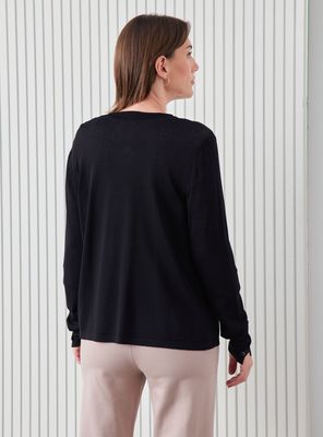 Imagen 2 del producto Chaleco con Detalles de Strass Degradado