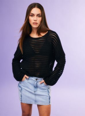 Sweater Calado Relaxed Fit