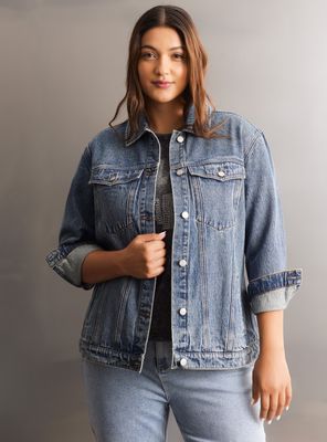 Chaqueta Trucker Denim Botones