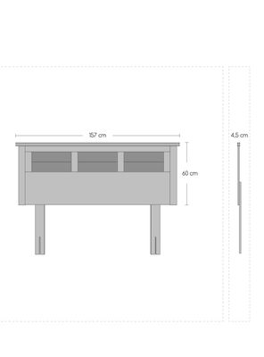 Imagen 2 del producto Cama Europea Everest Cobre 2 Plazas Base Dividida + Respaldo Villarreal