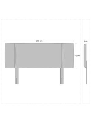 Imagen 2 del producto Cama Europea Everest Copper Black King Respaldo Dublín Arena