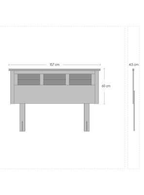 Imagen 2 del producto Cama Europea Everest Copper Black 2 Plazas Base Dividida + Respaldo Villarreal