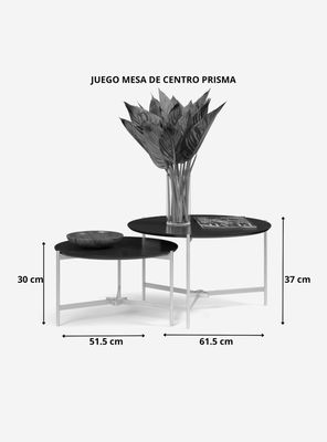 Imagen 2 del producto Juego Mesas de Centro Prisma