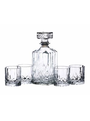 Set Decantador Whisky 900 ml + 4 Vasos 200 ml