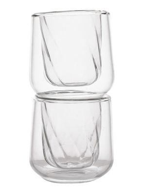 Set 2 Tazas Cortado Doble Pared 135 ml