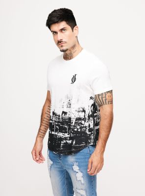 Polera Longfit Medio Full Print