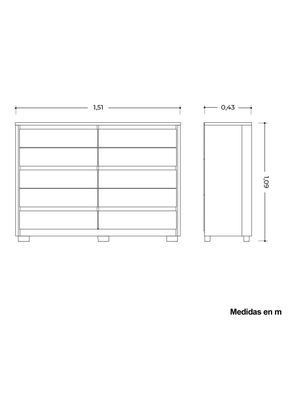 Imagen 2 del producto Cómoda Dueto 10C