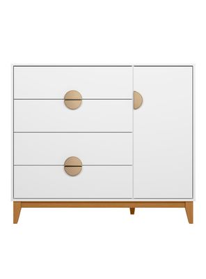 Cómoda Ipe 1 Puerta 4 Cajones