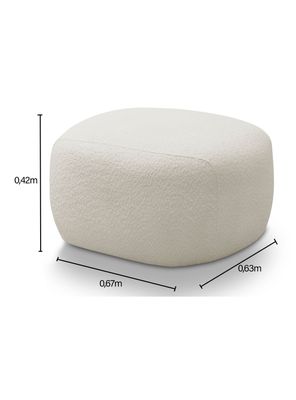 Imagen 2 del producto Pouf Chandon 63x67 cm Beige