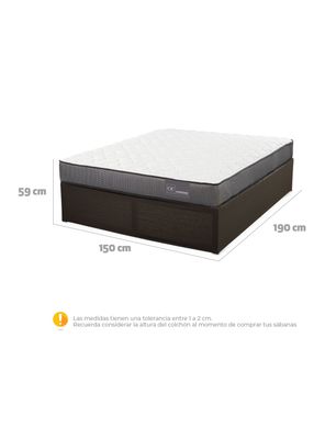 Imagen 2 del producto Cama Europea Iron Smart Anatomic 2 Plazas + Faldón