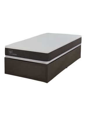 Cama Europea Iron Smart Ortopedic 1.5 Plazas + Faldón