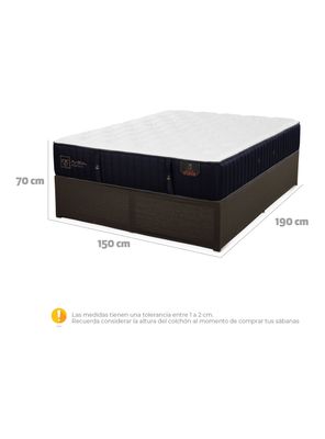 Imagen 2 del producto Cama Europea Iron Smart Premium 2 Plazas + Faldón