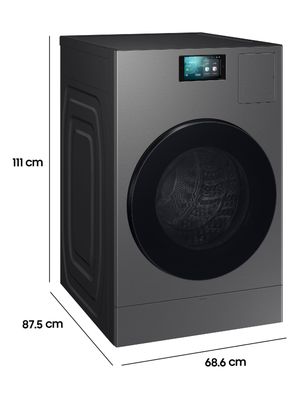 Imagen 2 del producto Lavadora-Secadora Frontal 25/15 Kg Bespoke con IA WD25DB8995BZZS