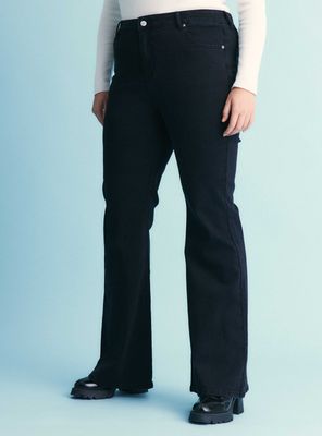 Jeans Flare Lavados Vintage Color