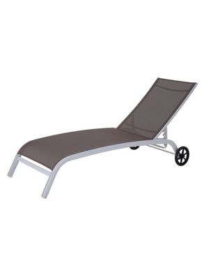 Imagen 1 del producto Reposera Aluminio Ajustable con Ruedas Orlando