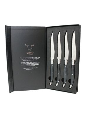 Set Wayu 4 Cuchillos Black Limited
