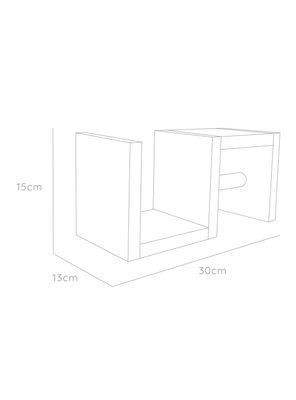 Imagen 2 del producto Repisa de Baño Mila con Portapapel