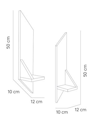 Imagen 2 del producto Set 2 Repisas Vettel Bi-Color
